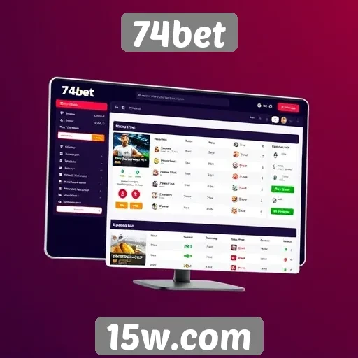 Explorando a interface do usuário do 74bet